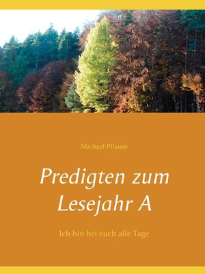cover image of Predigten zum Lesejahr A